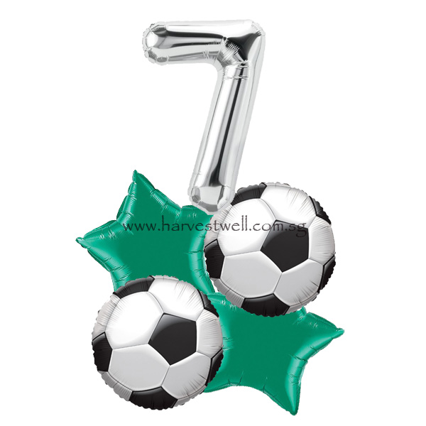 Soccer Ball Balloon Bouquet